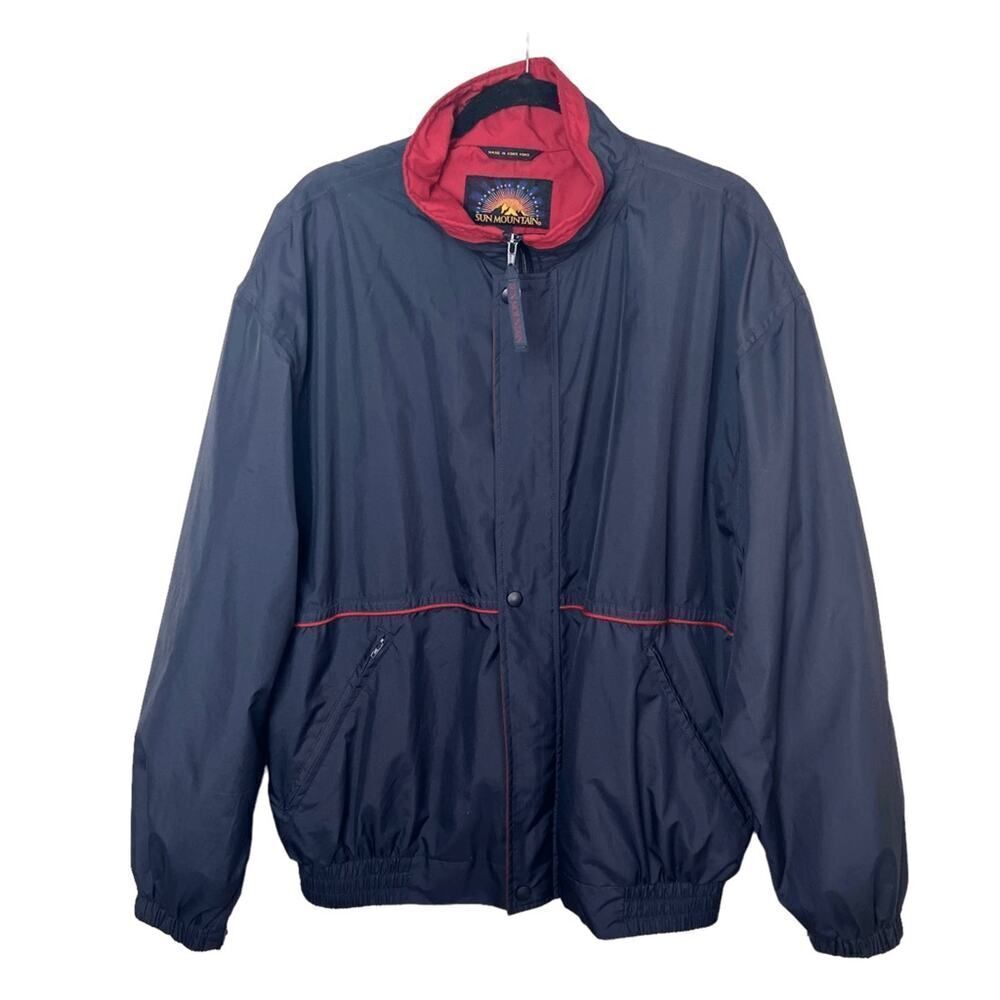 Vintage Sun Mountain Performance Windbreaker Jacket Sz L